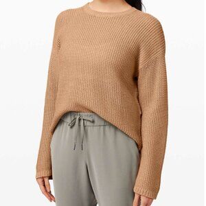 Lululemon Easy Embrace Long Sleeve Sweater — Size XS/S, Beech Wood